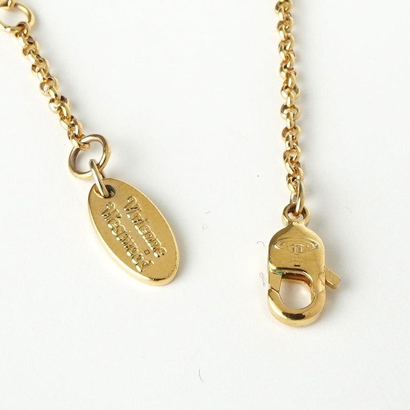 ヴィヴィアン ウエストウッド ミニオーブ ラインストーン GP ゴールド ネックレス 箱付き - NEWSED