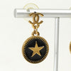 Chanel Coco Mark 星星耳环 GP 黑色