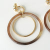 Hermès Buffalo Horn Amulet Duo Earrings in Grand Prix Gold