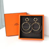 Hermès Buffalo Horn Amulet Duo Earrings in Grand Prix Gold