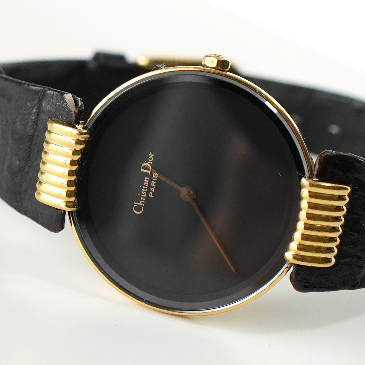 クリスチャン ディオール バギラ GP×レザー / クォーツ 黒文字盤