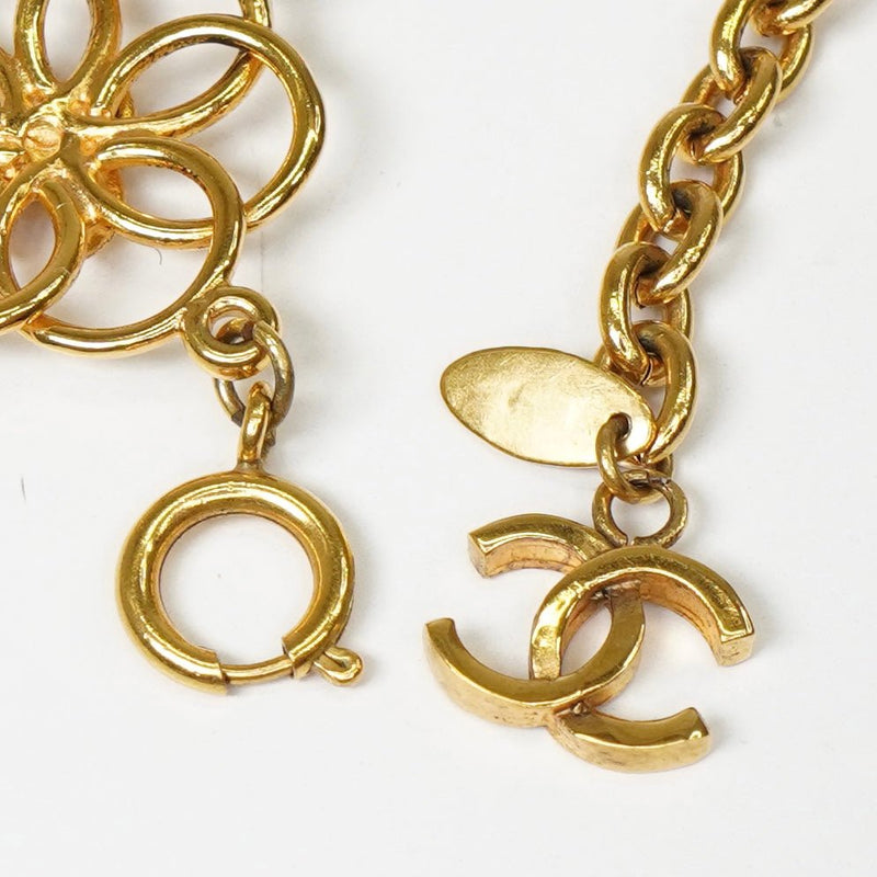 シャネル ココマーク フラワーモチーフ チョーカー ネックレス GP ゴールド - NEWSED