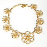 シャネル ココマーク フラワーモチーフ チョーカー ネックレス GP ゴールド - NEWSED