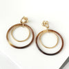 Hermès Buffalo Horn Amulet Duo Earrings in Grand Prix Gold