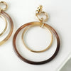 Hermès Buffalo Horn Amulet Duo Earrings in Grand Prix Gold