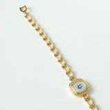 クリスチャン ディオール ヴィンテージ ロゴ スクエア チェーン ブレスレット GP - NEWSED