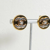 シャネル ココマーク ターンロック サークル イヤリング GP ゴールド - NEWSED