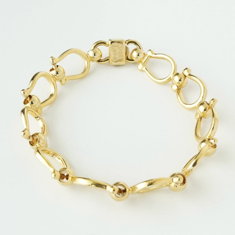 セリーヌ ヴィンテージ ホースビット GP ゴールド ブレスレット - NEWSED