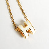 エルメス ポップアッシュ ネックレス GP / ホワイト - NEWSED