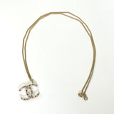 シャネル ココマーク マルチカラー ストーン ネックレス GP - NEWSED