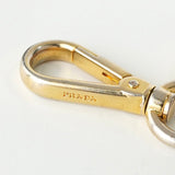 プラダ ハート ロゴ チャーム キーリング GPゴールド / ブラック 箱付き - NEWSED