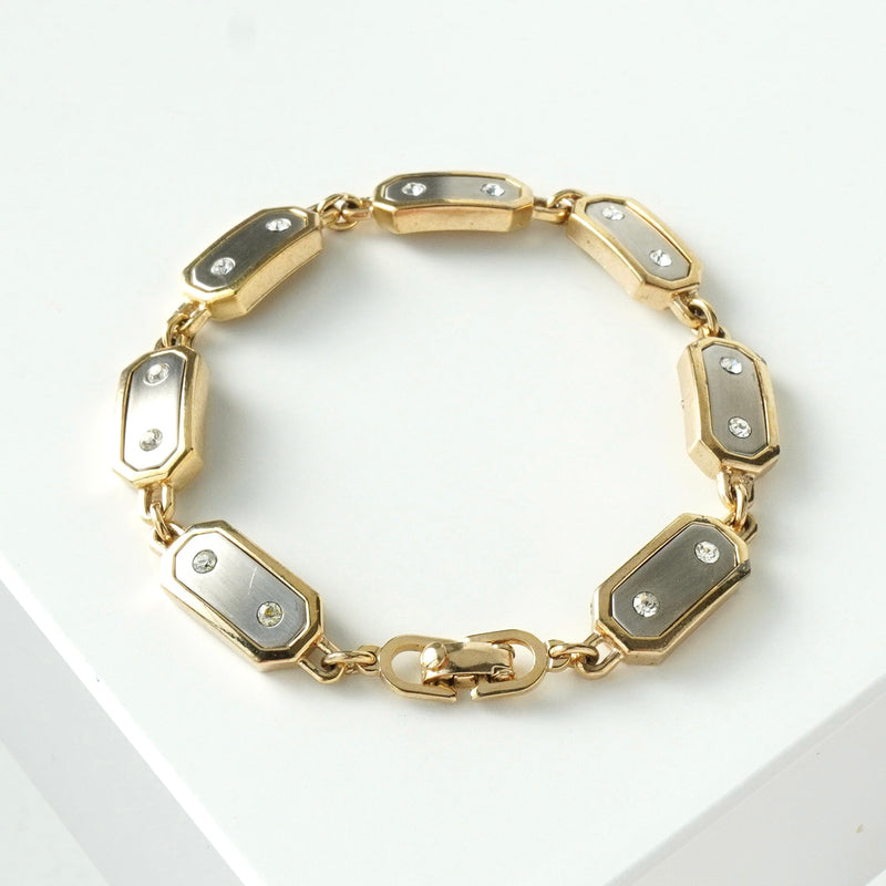 クリスチャン ディオール ヴィンテージ ストーン ブレスレット GP / メタル - NEWSED