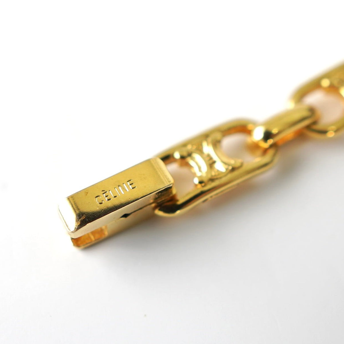 セリーヌ ヴィンテージ トリオンフ チェーン ブレスレット GPゴールド