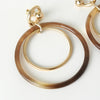 Hermès Buffalo Horn Amulet Duo Earrings in Grand Prix Gold