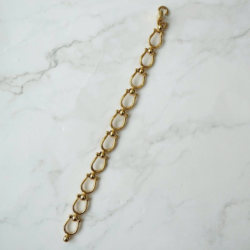 セリーヌ ヴィンテージ ホースビット GP ゴールド ブレスレット - NEWSED