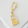Celine Triomphe Cadena Padlock Keyring Key Holder Charm GP Gold