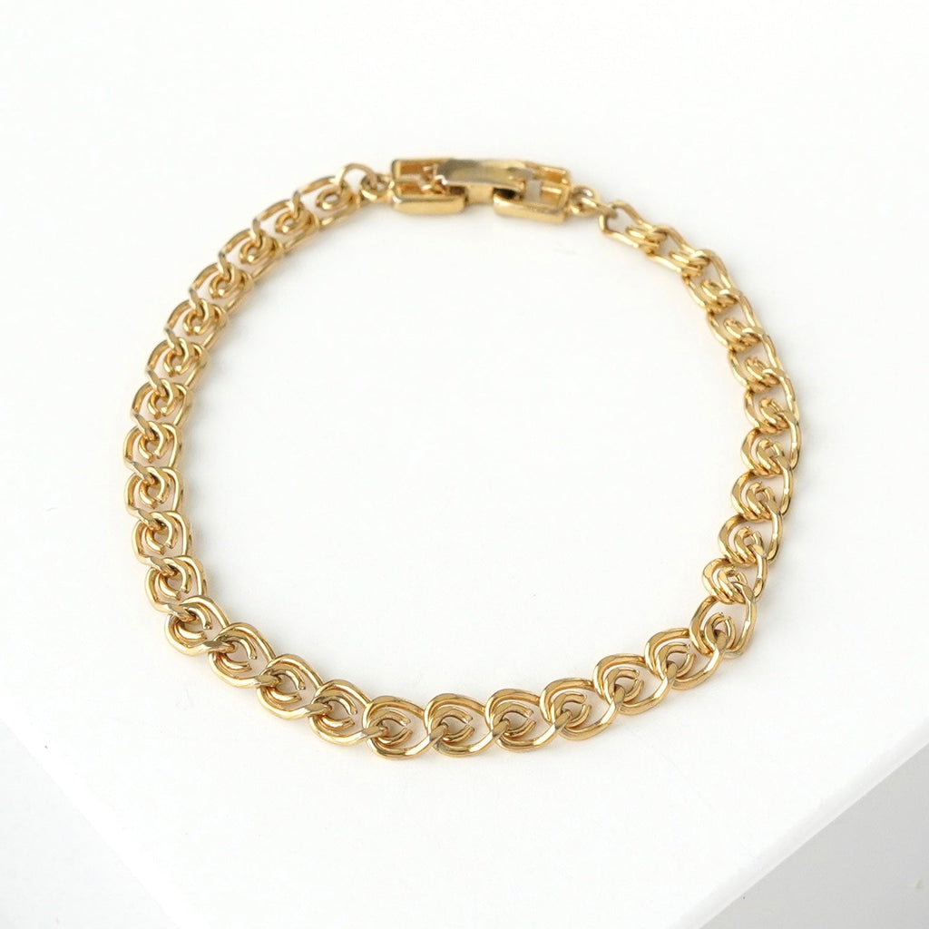 クリスチャン ディオール ヴィンテージ GPゴールド チェーン ブレスレット