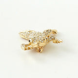 クリスチャン ディオール ヴィンテージ カエル モチーフ ラインストーン GP ゴールド ブローチ - NEWSED
