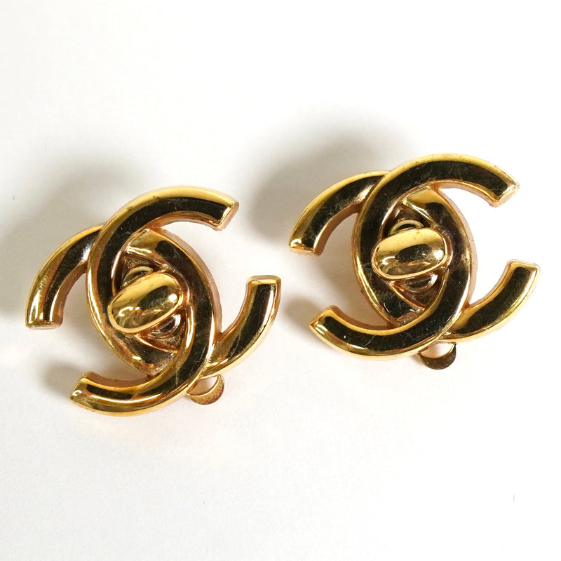シャネル ココマーク ターンロック イヤリング GP - NEWSED