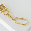 Celine Triomphe Cadena Padlock Keyring Key Holder Charm GP Gold