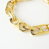 セリーヌ ヴィンテージ トリオンフ チェーン ブレスレット GPゴールド - NEWSED