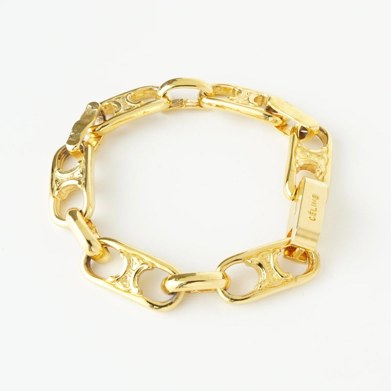 セリーヌ ヴィンテージ トリオンフ チェーン ブレスレット GPゴールド