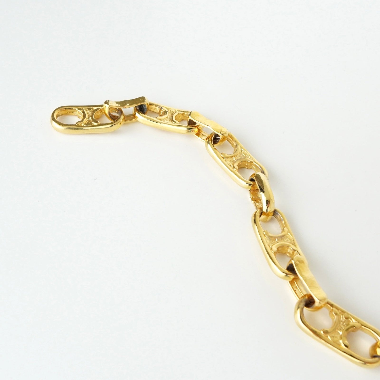 セリーヌ ヴィンテージ トリオンフ チェーン ブレスレット GPゴールド