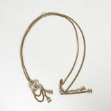 シャネル ココマーク ラインストーン フェイクパール ネックレス GP ゴールド - NEWSED