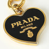 プラダ ハート チャーム キーホルダー GP ゴールド / ブラック