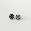 シャネル ココマーク サークル ラインストーン ピアス GP / ブラック