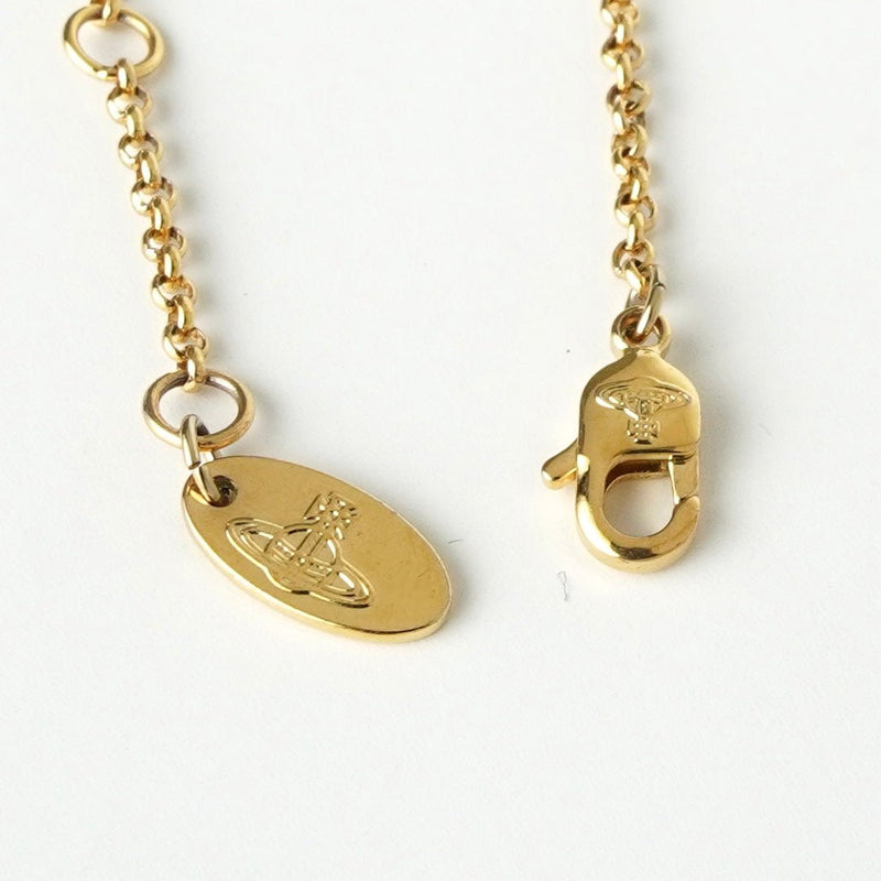 ヴィヴィアン ウエストウッド ミニオーブ ラインストーン GP ゴールド ネックレス 箱付き - NEWSED