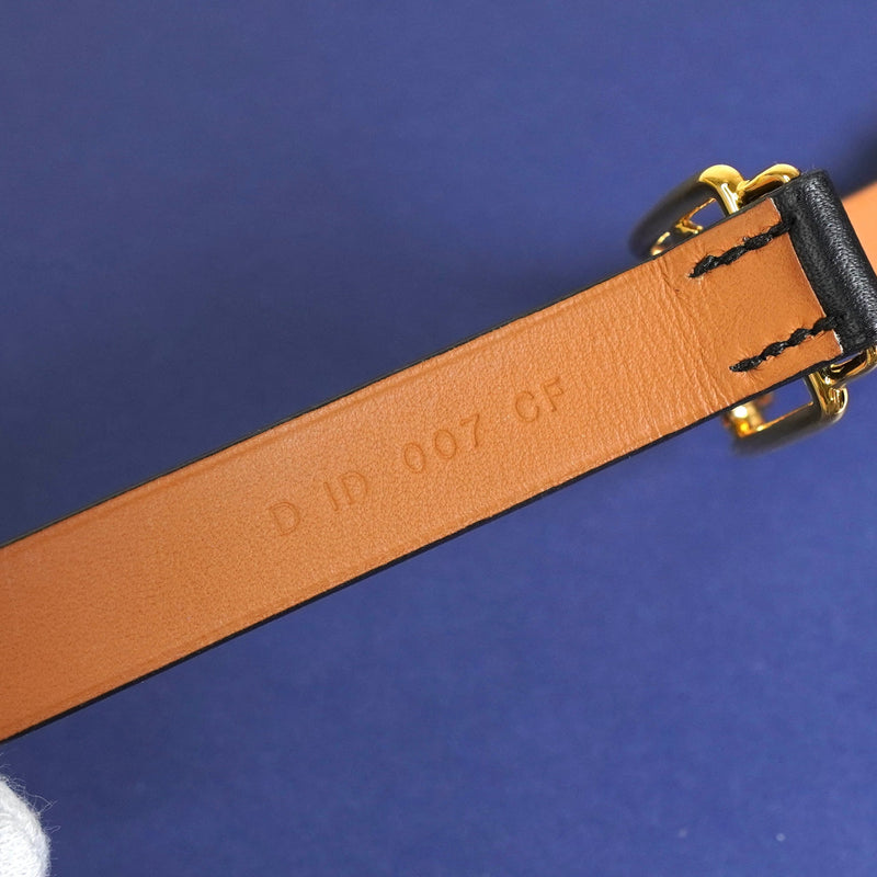 エルメス カレーシュ ドゥブルトゥール ブレスレット GP / ブラック - NEWSED