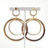 Hermès Buffalo Horn Amulet Duo Earrings in Grand Prix Gold