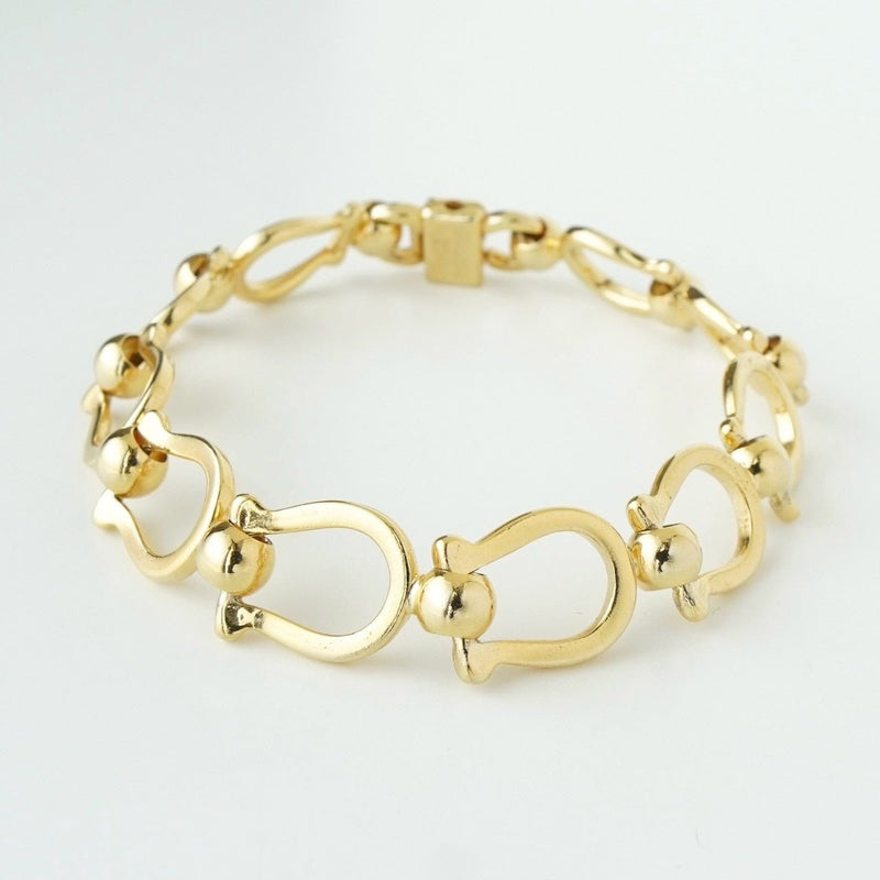 セリーヌ ヴィンテージ ホースビット GP ゴールド ブレスレット - NEWSED