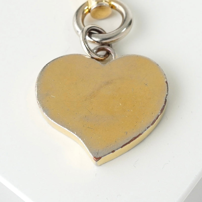 プラダ ハート ロゴ チャーム キーリング GPゴールド / ブラック 箱付き - NEWSED