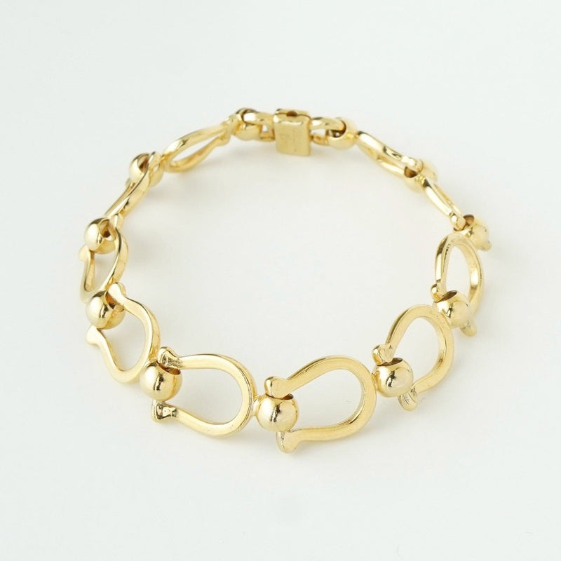 セリーヌ ヴィンテージ ホースビット GP ゴールド ブレスレット - NEWSED