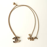 シャネル ココマーク ライトストーン フラワー リーフ モチーフ ネックレス GP A11/A - NEWSED