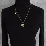 シャネル ココマーク ライトストーン フラワー リーフ モチーフ ネックレス GP A11/A - NEWSED