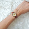 Hermès Serie Coin Watch，不锈钢银/GP金，非原装皮革，石英机芯，象牙色表盘，D Mark，腕表