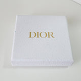 クリスチャン ディオール ロゴ ラインストーン リング GP / ブラック Mサイズ 11.5号 箱付き - NEWSED