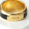 Dior 徽标戒指 GP/黑色 M 码 11.5