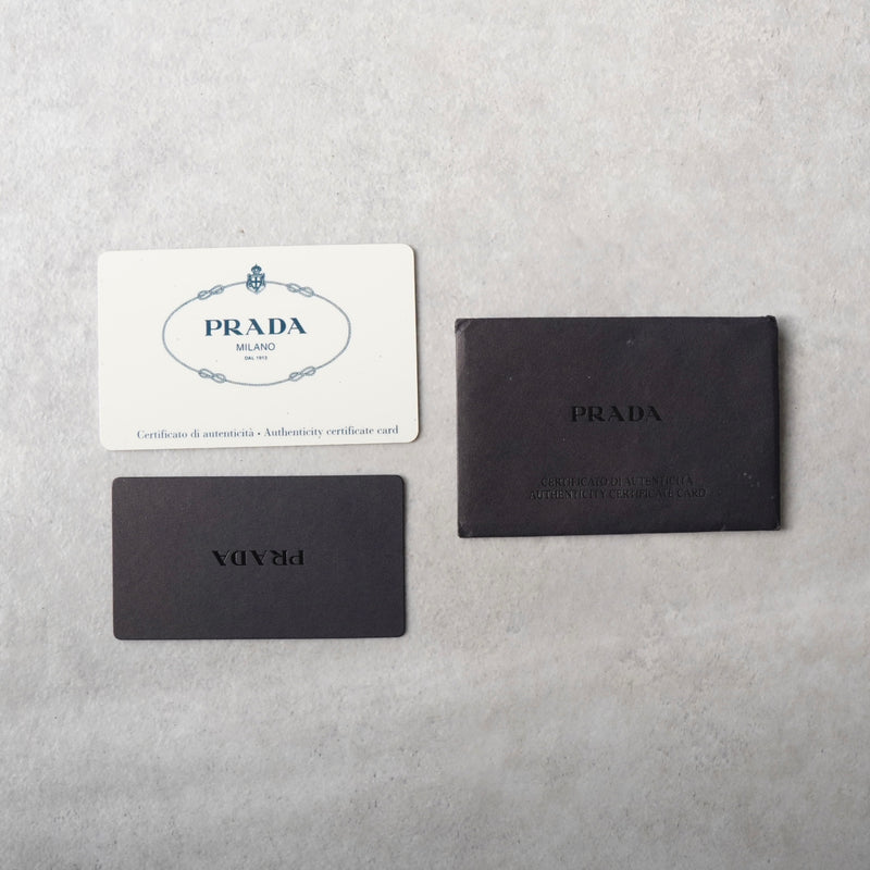 プラダ テスート ポコノ ナイロン / サフィアーノレザー 2way ボストンバッグ ブラック