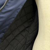 バレンシアガ Grape nylon oversize jacket 中綿 コート ネイビー 42 メンズ - NEWSED
