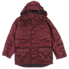 バレンシアガ Grape nylon oversize jacket フード付き 中綿入り コート ボルドー 42 メンズ