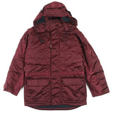 バレンシアガ Grape nylon oversize jacket フード付き 中綿入り コート ボルドー 42 メンズ - NEWSED