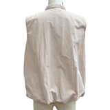 モンクレール GRUI レザーロゴパッチ付 ZIP UP ベスト ピンク 1 レディース - NEWSED