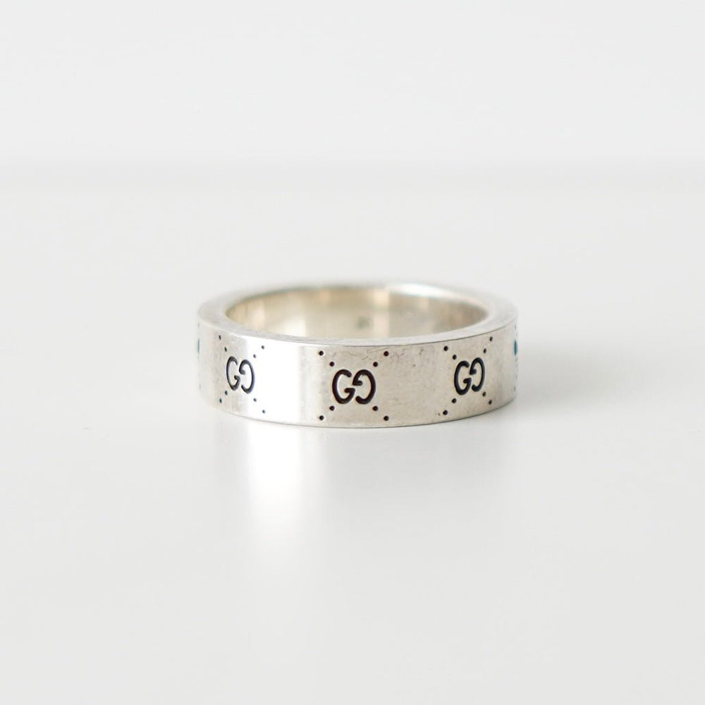 GUCCI × adidas Trefoil GG Pattern Silver Ring | ブランド古着