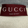 グッチ GUCCI UNIVERSITY オーバーサイズ クルーネック スウェット ライトグレー XS メンズ