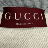 グッチ GUCCI UNIVERSITY オーバーサイズ クルーネック スウェット ライトグレー XS メンズ - NEWSED