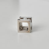 エルメス カージュドアッシュ Hキューブ ネックレス シルバー - NEWSED